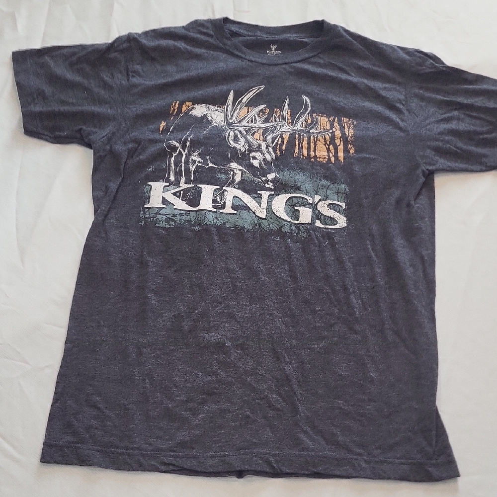 Kings Camo Dark Gray Graphic T-Shirt